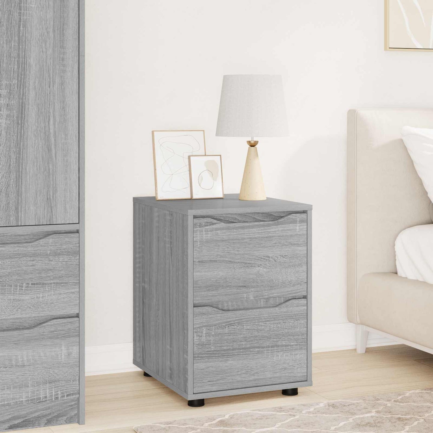 Storage Cabinet Grey Sonoma 40 x 48 x 57 cm Engineered Wood