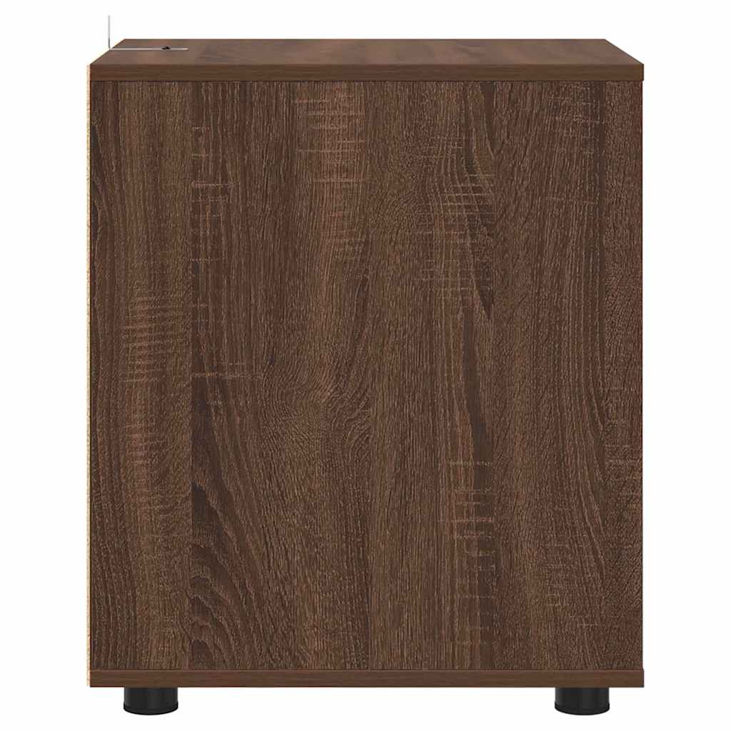 Storage Cabinet Brown Oak 40 x 48 x 57 cm Engineered Wood