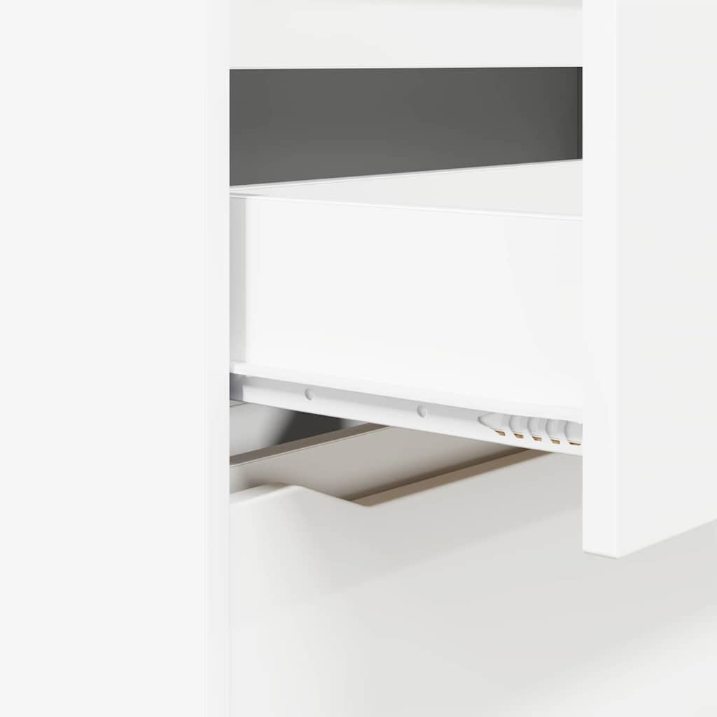 Storage Cabinet White 80 x 31 x 81 cm Engineered Wood