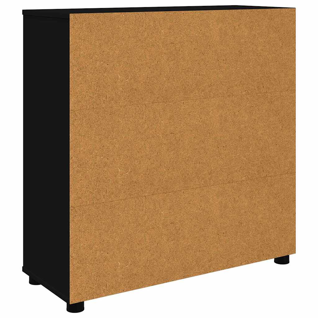 Storage Cabinet Black 80 x 31 x 81 cm Engineered Wood