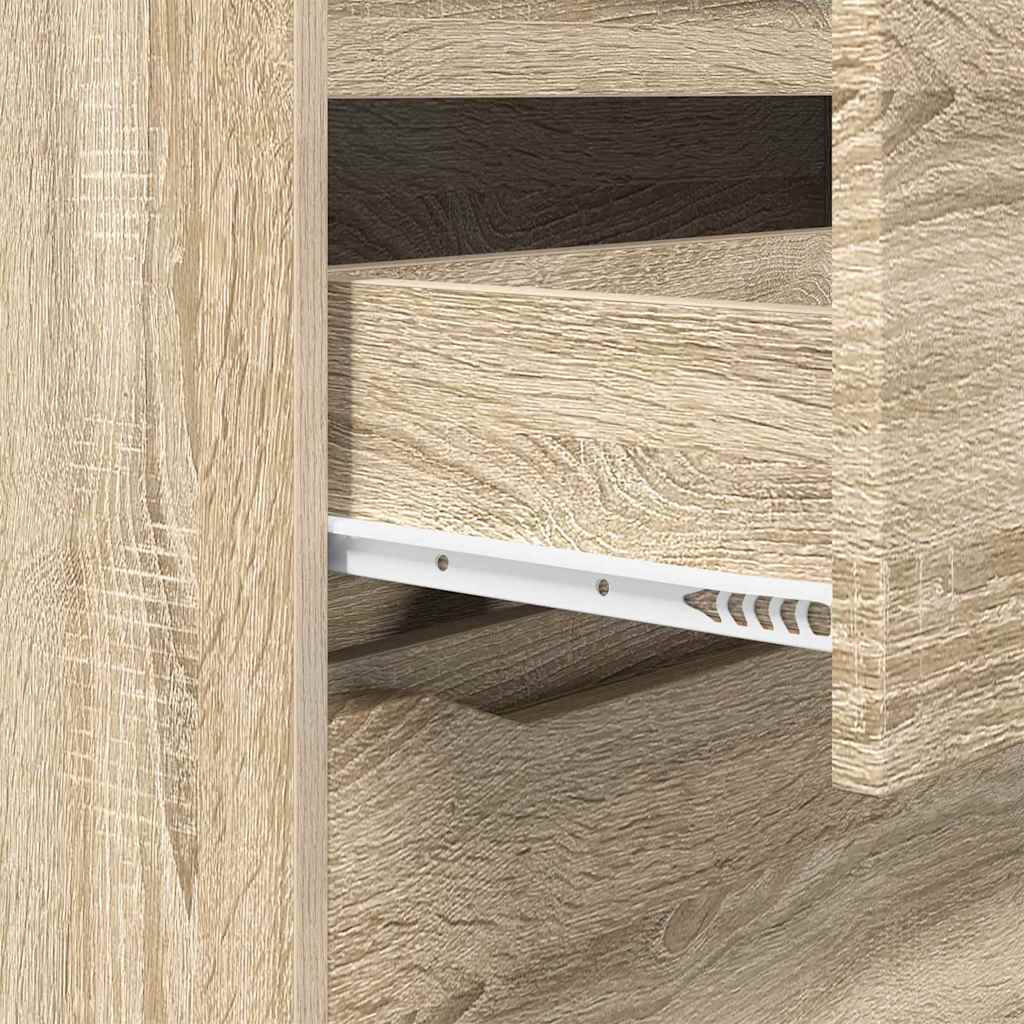 Storage Cabinet Sonoma Oak 80 x 31 x 81 cm Engineered Wood