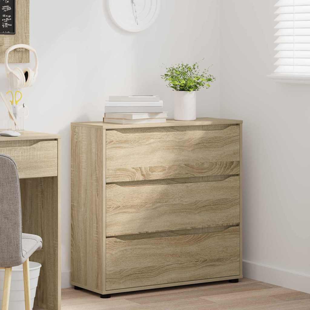 Storage Cabinet Sonoma Oak 80 x 31 x 81 cm Engineered Wood