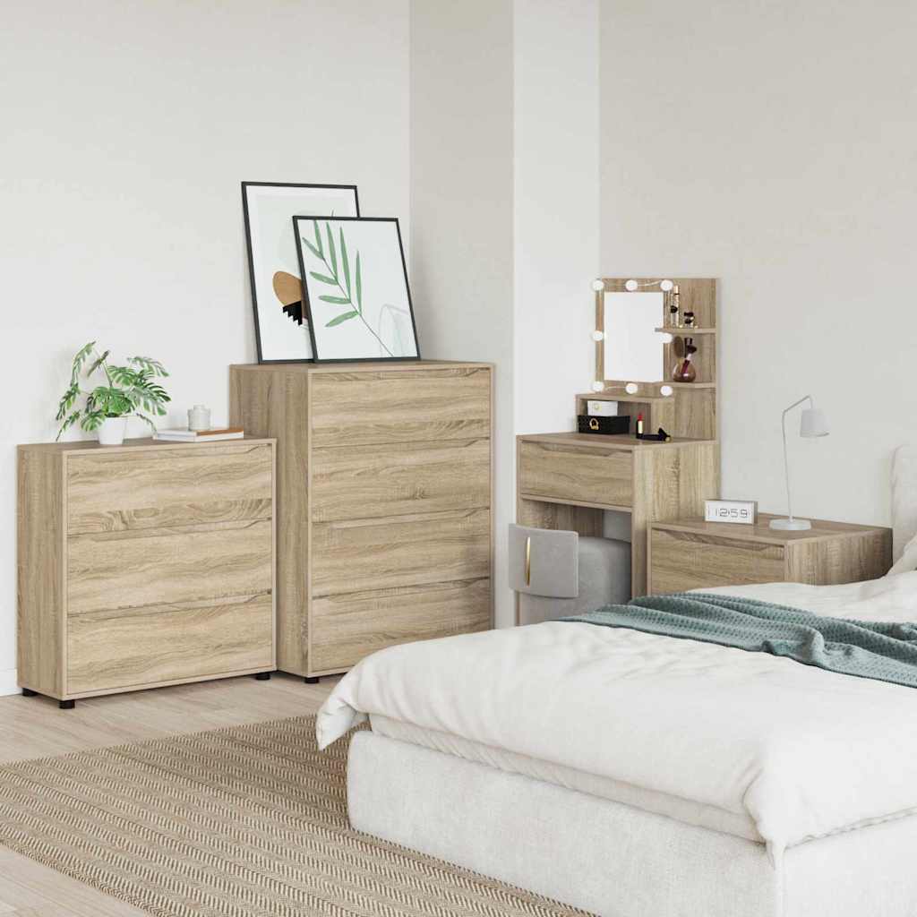 Storage Cabinet Sonoma Oak 80 x 31 x 81 cm Engineered Wood