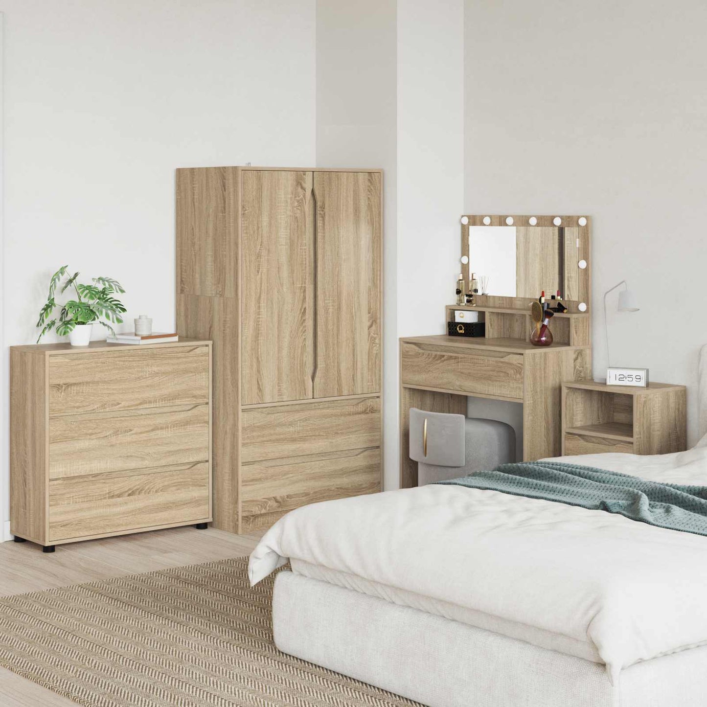 Storage Cabinet Sonoma Oak 80 x 31 x 81 cm Engineered Wood