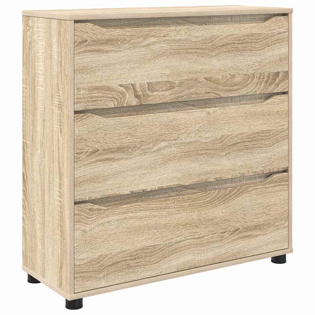 Storage Cabinet Sonoma Oak 80 x 31 x 81 cm Engineered Wood