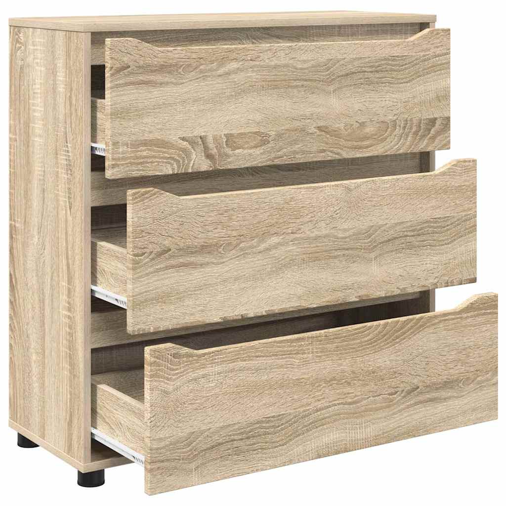 Storage Cabinet Sonoma Oak 80 x 31 x 81 cm Engineered Wood