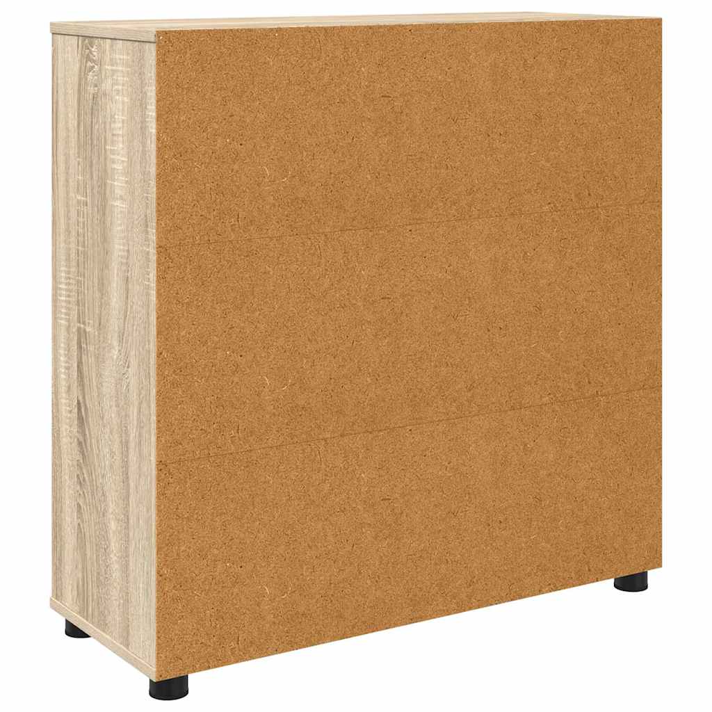 Storage Cabinet Sonoma Oak 80 x 31 x 81 cm Engineered Wood