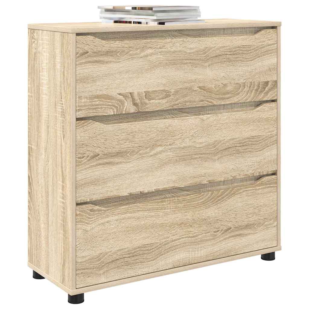 Storage Cabinet Sonoma Oak 80 x 31 x 81 cm Engineered Wood