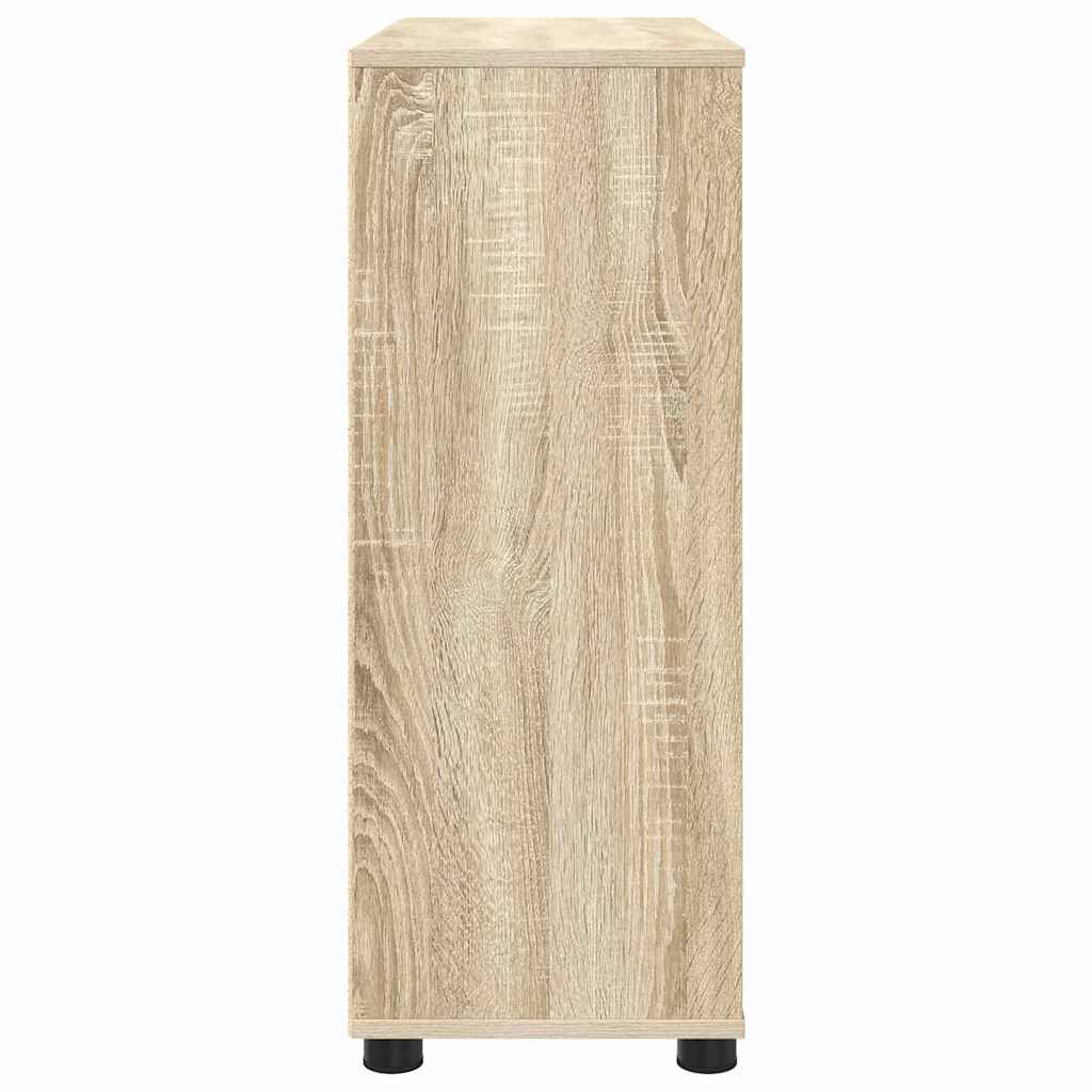 Storage Cabinet Sonoma Oak 80 x 31 x 81 cm Engineered Wood