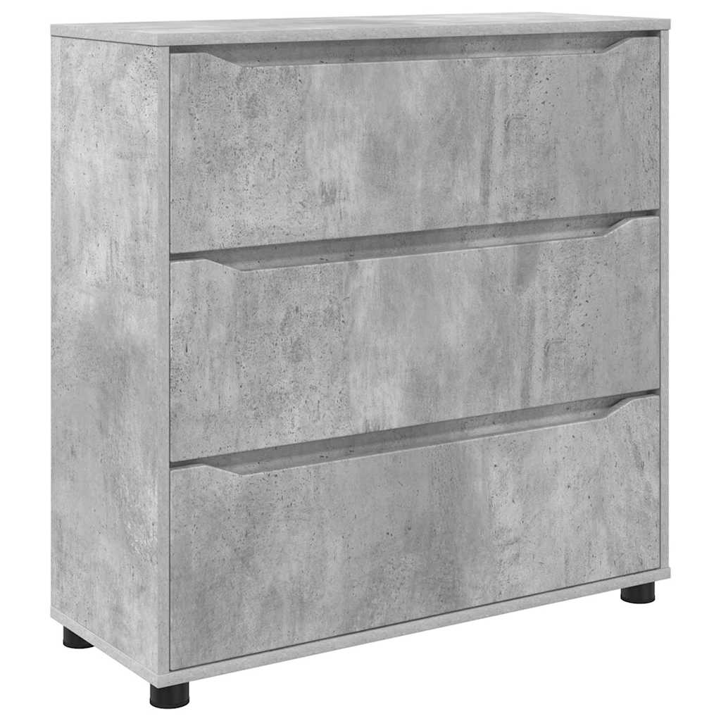 Storage Cabinet Concrete Grey 80 x 31 x 81 cm Engineered Wood