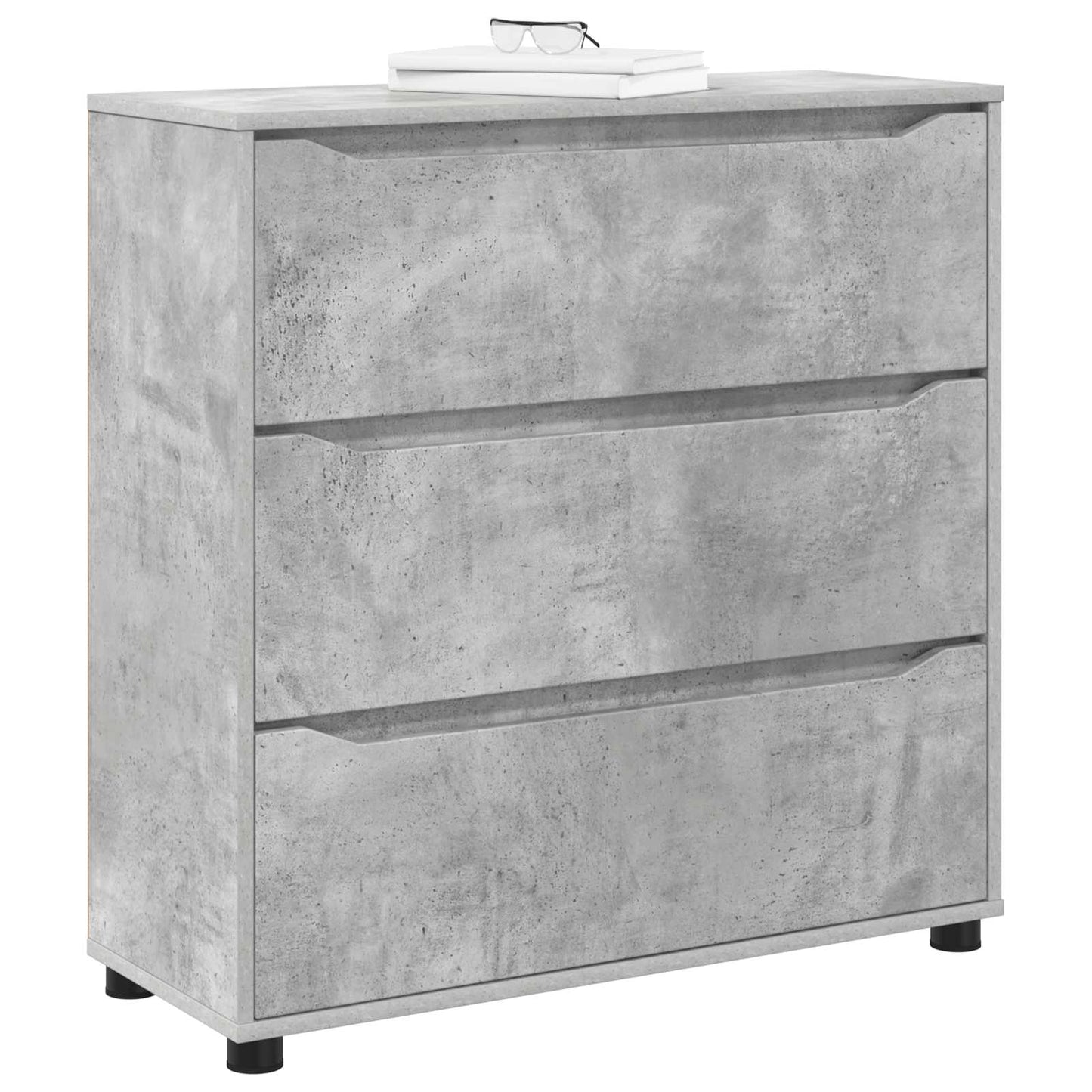 Storage Cabinet Concrete Grey 80 x 31 x 81 cm Engineered Wood