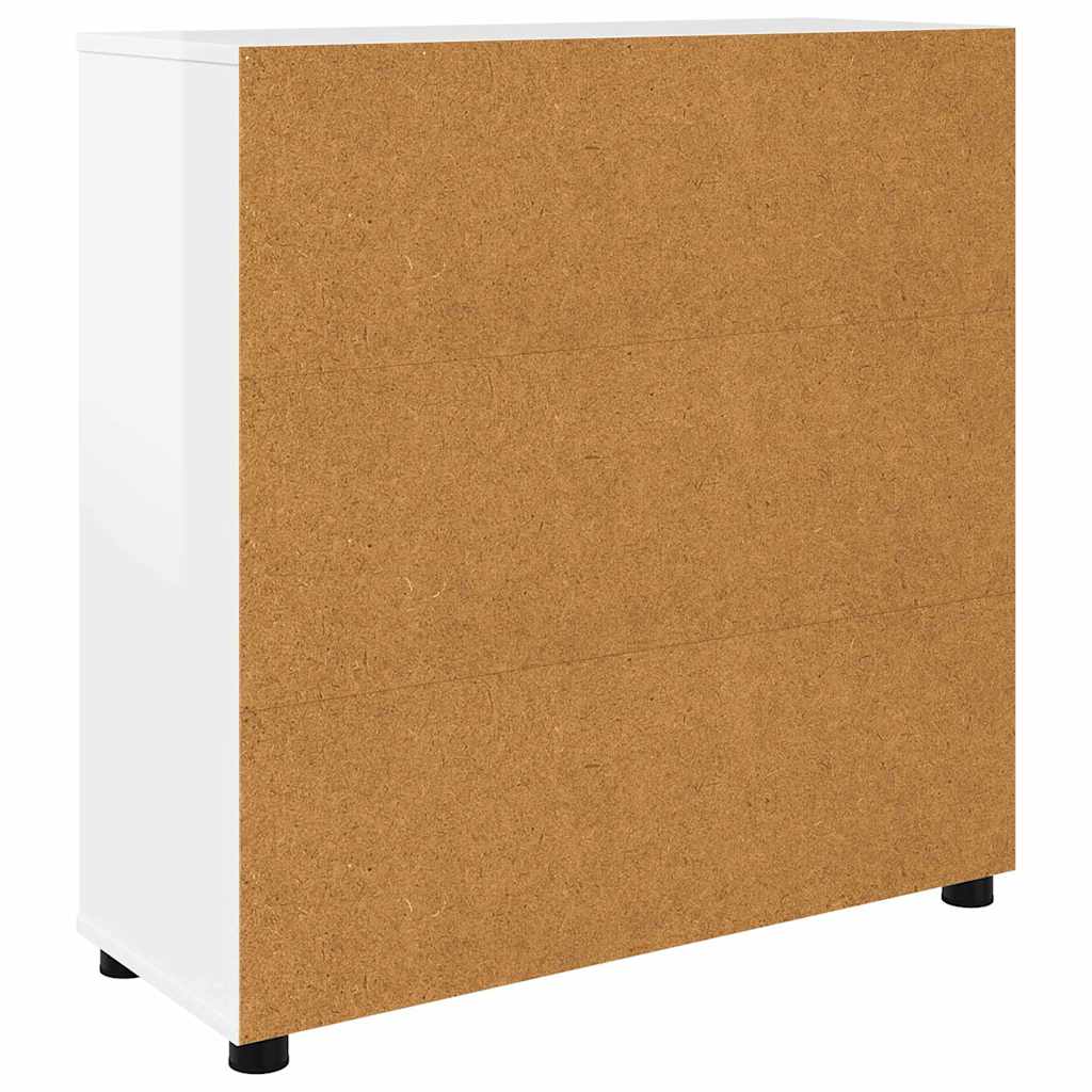 Storage Cabinet High Gloss White 80 x 31 x 81 cm