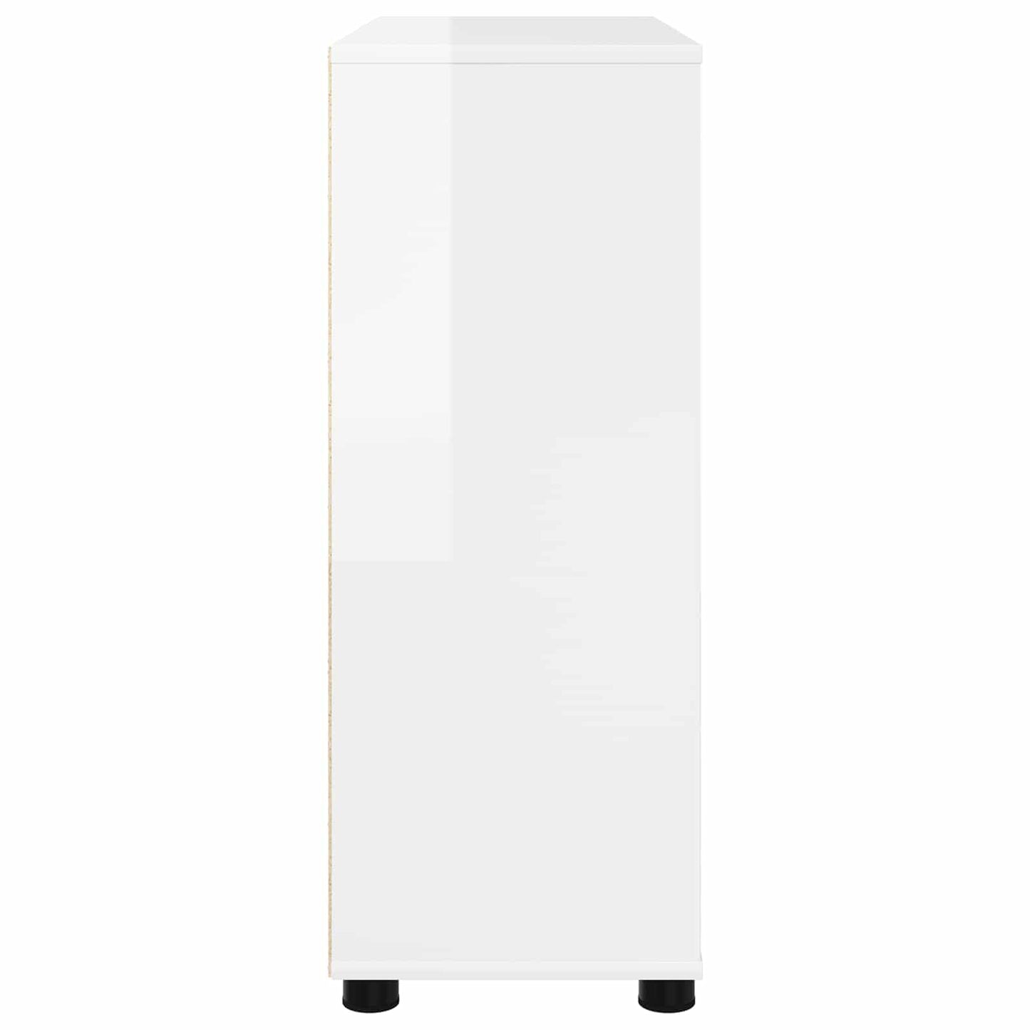 Storage Cabinet High Gloss White 80 x 31 x 81 cm