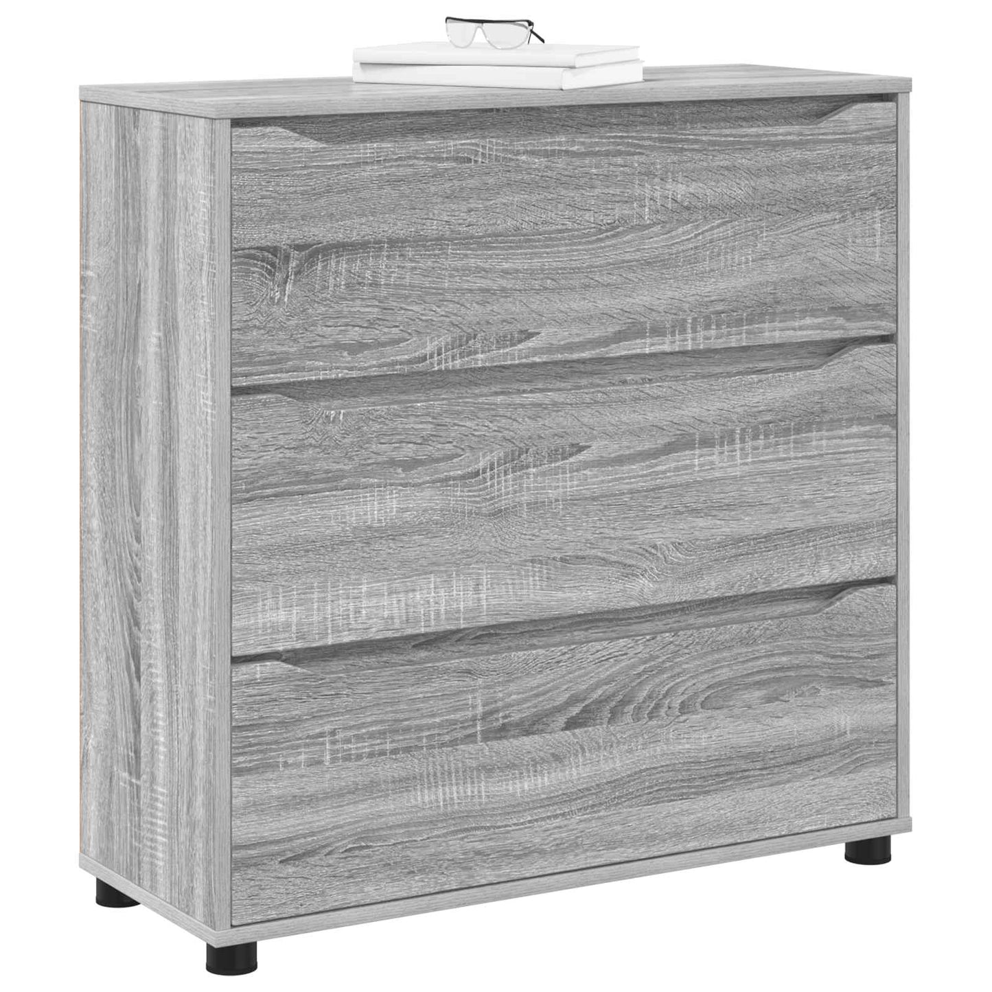 Storage Cabinet Grey Sonoma 80 x 31 x 81 cm Engineered Wood