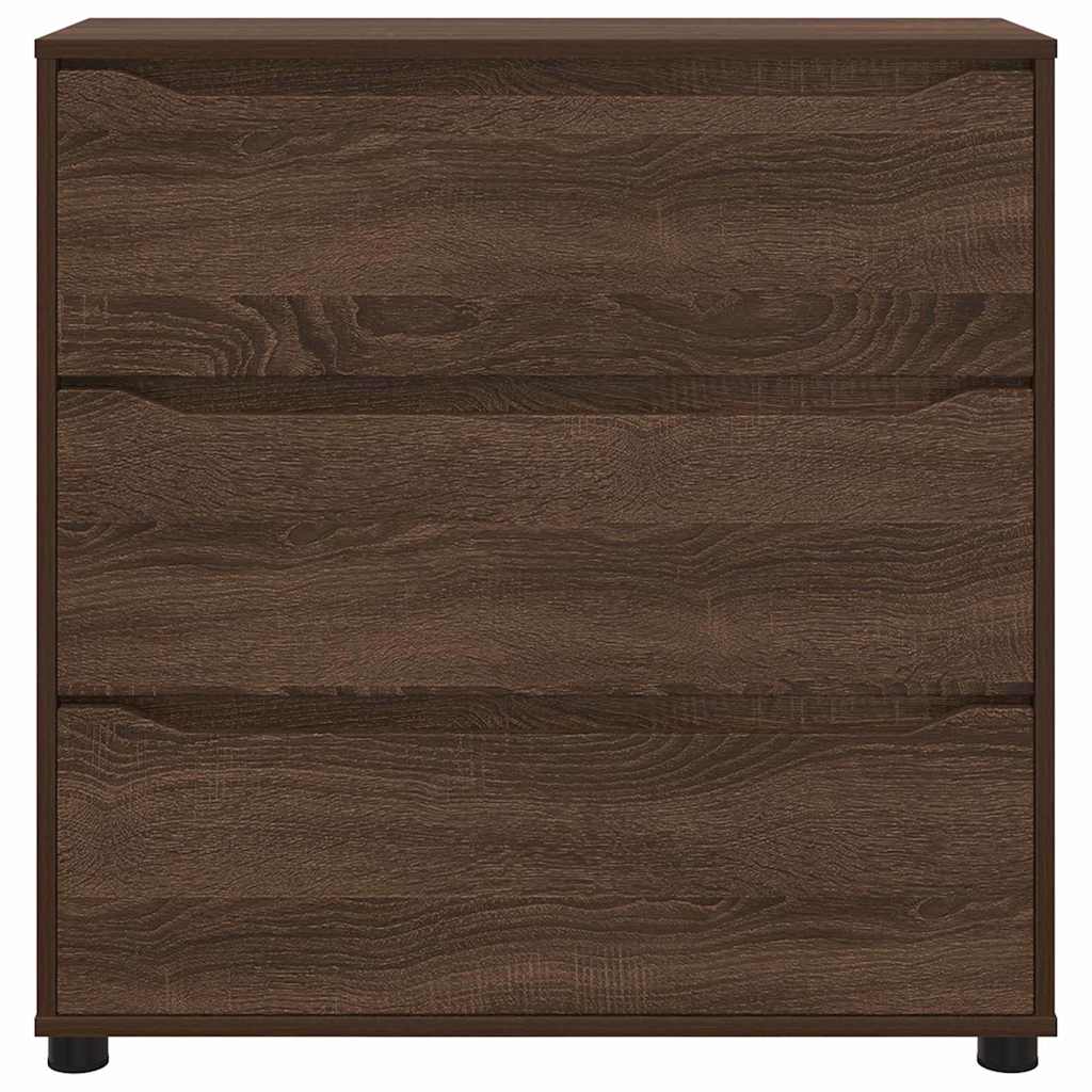 Storage Cabinet Brown Oak 80 x 31 x 81 cm Engineered Wood