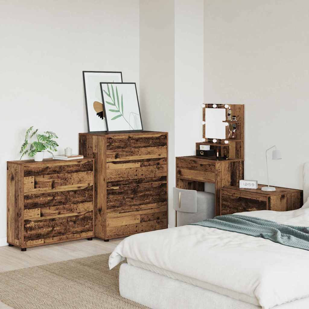 Storage Cabinet Old Wood 80 x 31 x 81 cm Engineered Wood