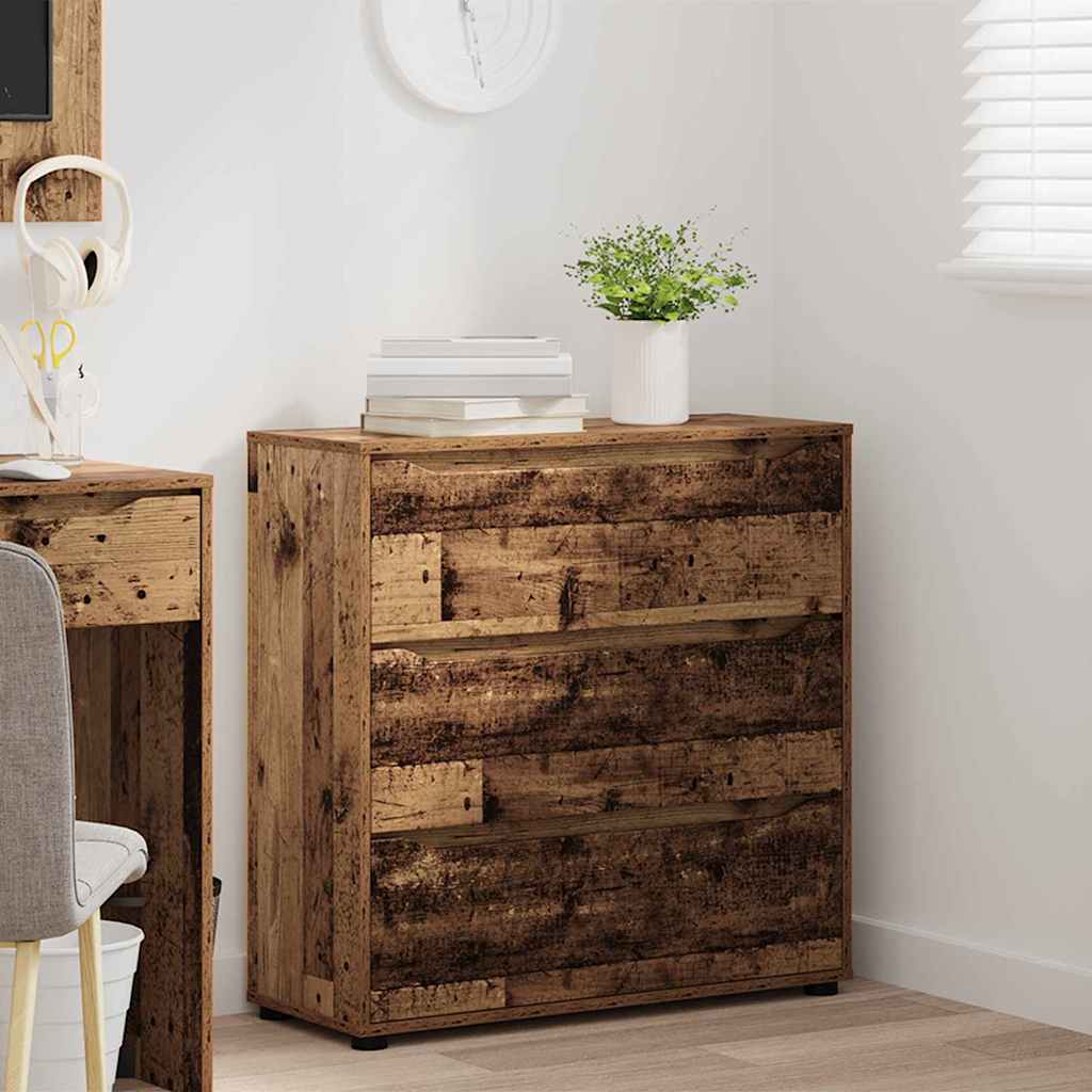 Storage Cabinet Old Wood 80 x 31 x 81 cm Engineered Wood
