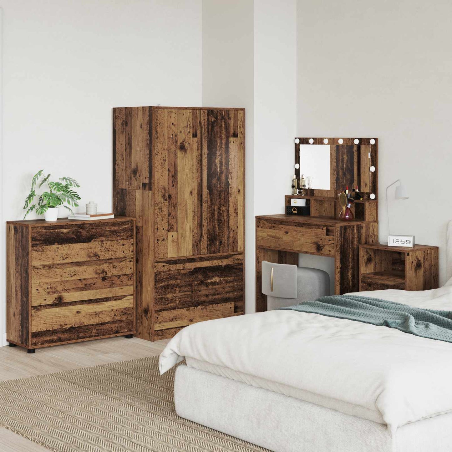 Storage Cabinet Old Wood 80 x 31 x 81 cm Engineered Wood