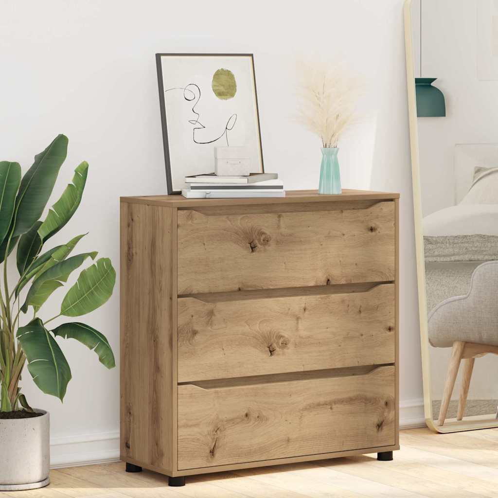 Storage Cabinet Artisan Oak 80 x 31 x 81 cm Engineered Wood