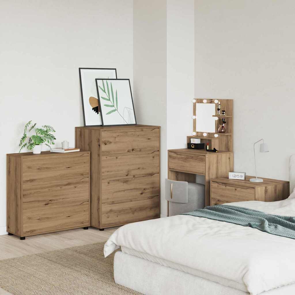 Storage Cabinet Artisan Oak 80 x 31 x 81 cm Engineered Wood