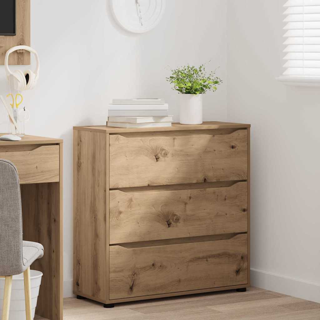 Storage Cabinet Artisan Oak 80 x 31 x 81 cm Engineered Wood