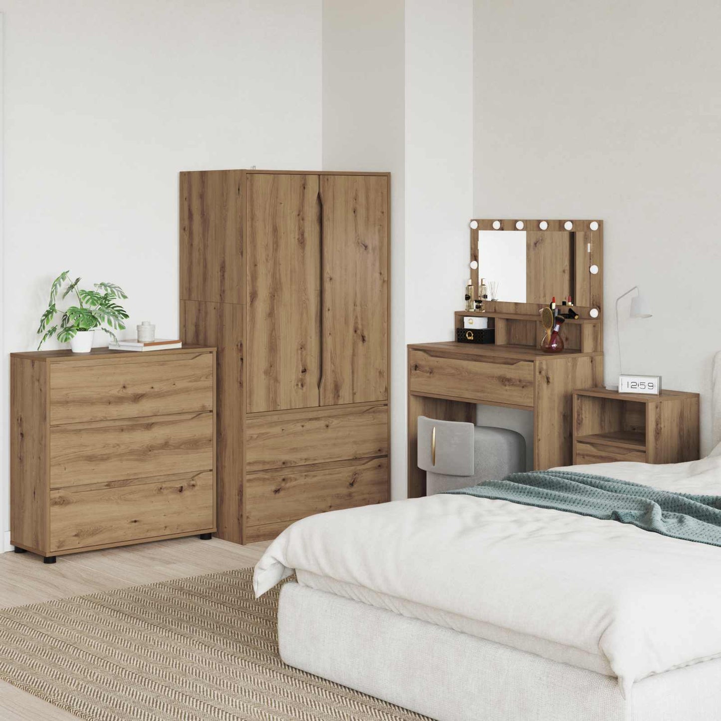 Storage Cabinet Artisan Oak 80 x 31 x 81 cm Engineered Wood