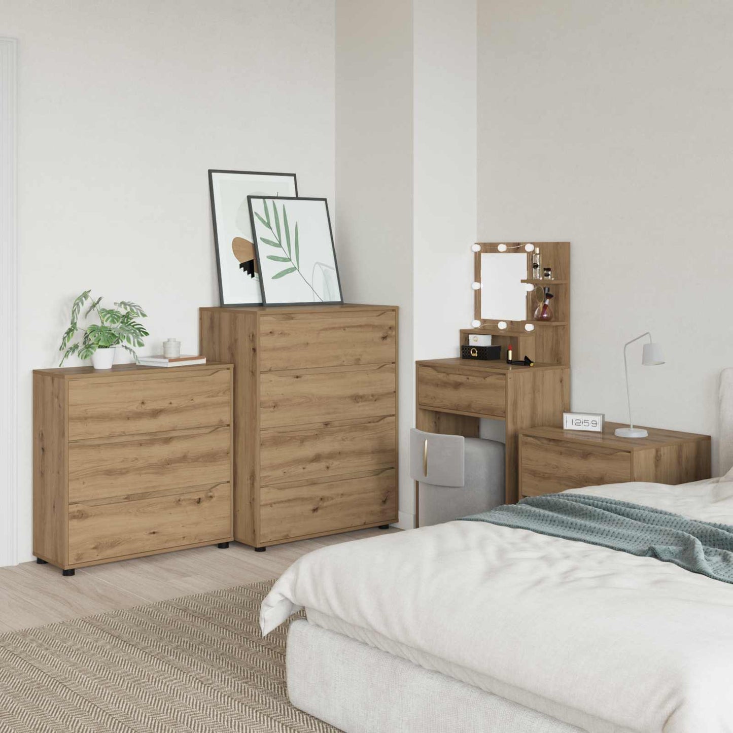 Storage Cabinet Artisan Oak 80 x 31 x 81 cm Engineered Wood