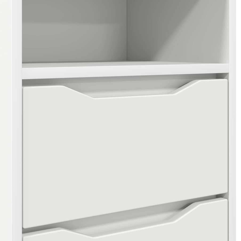 Bedside Table White 40 x 30 x 467 cm Engineered Wood