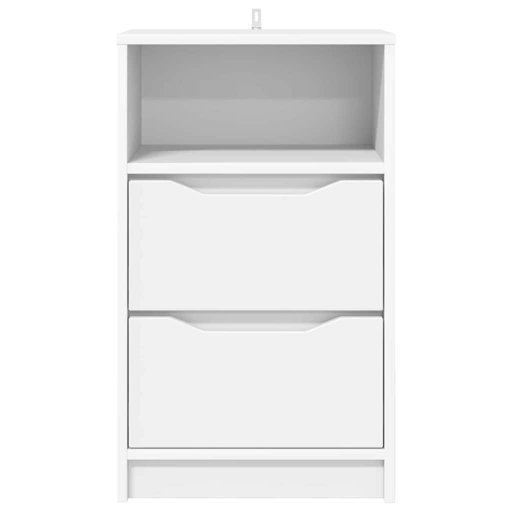 Bedside Table White 40 x 30 x 467 cm Engineered Wood