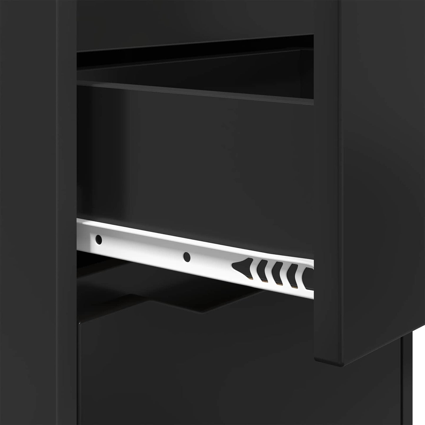 Bedside Table Black 40 x 30 x 467 cm Engineered Wood