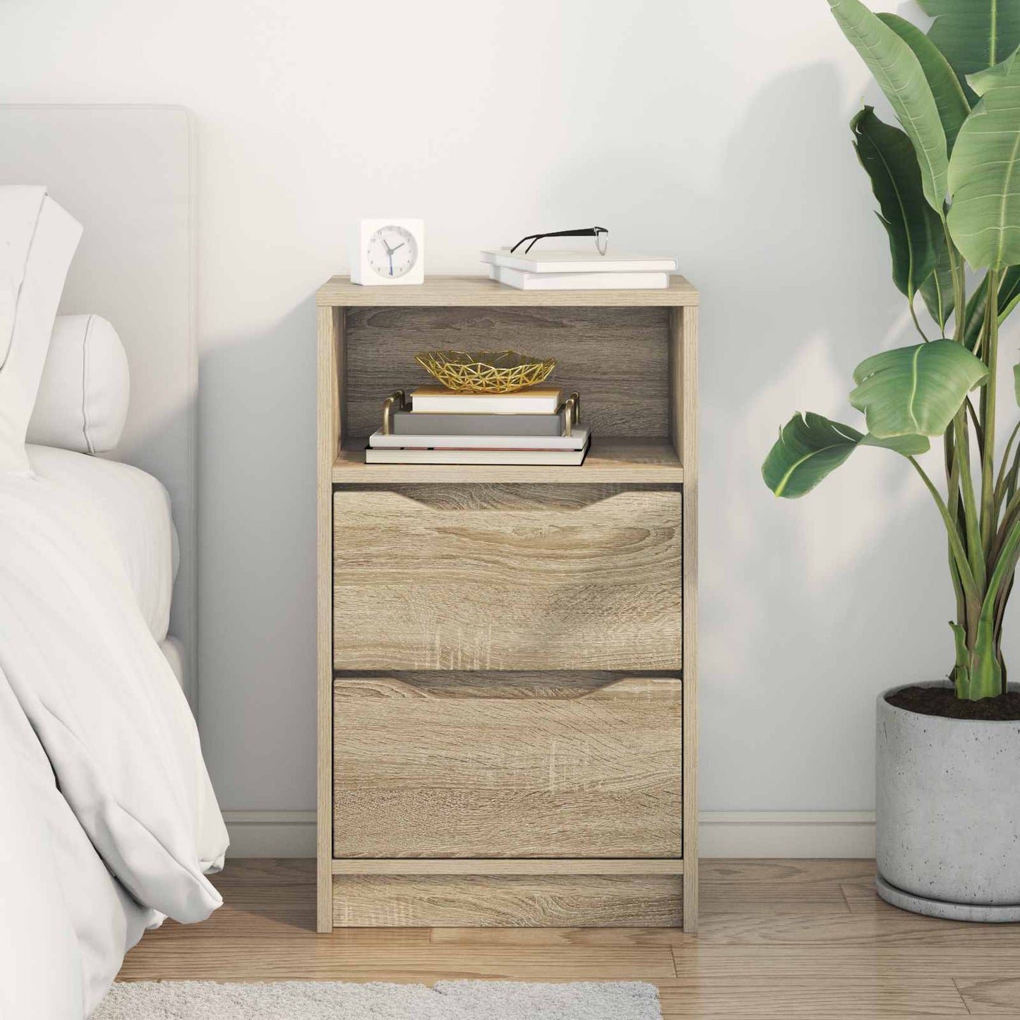 Bedside Table Sonoma Oak 40 x 30 x 467 cm Engineered Wood