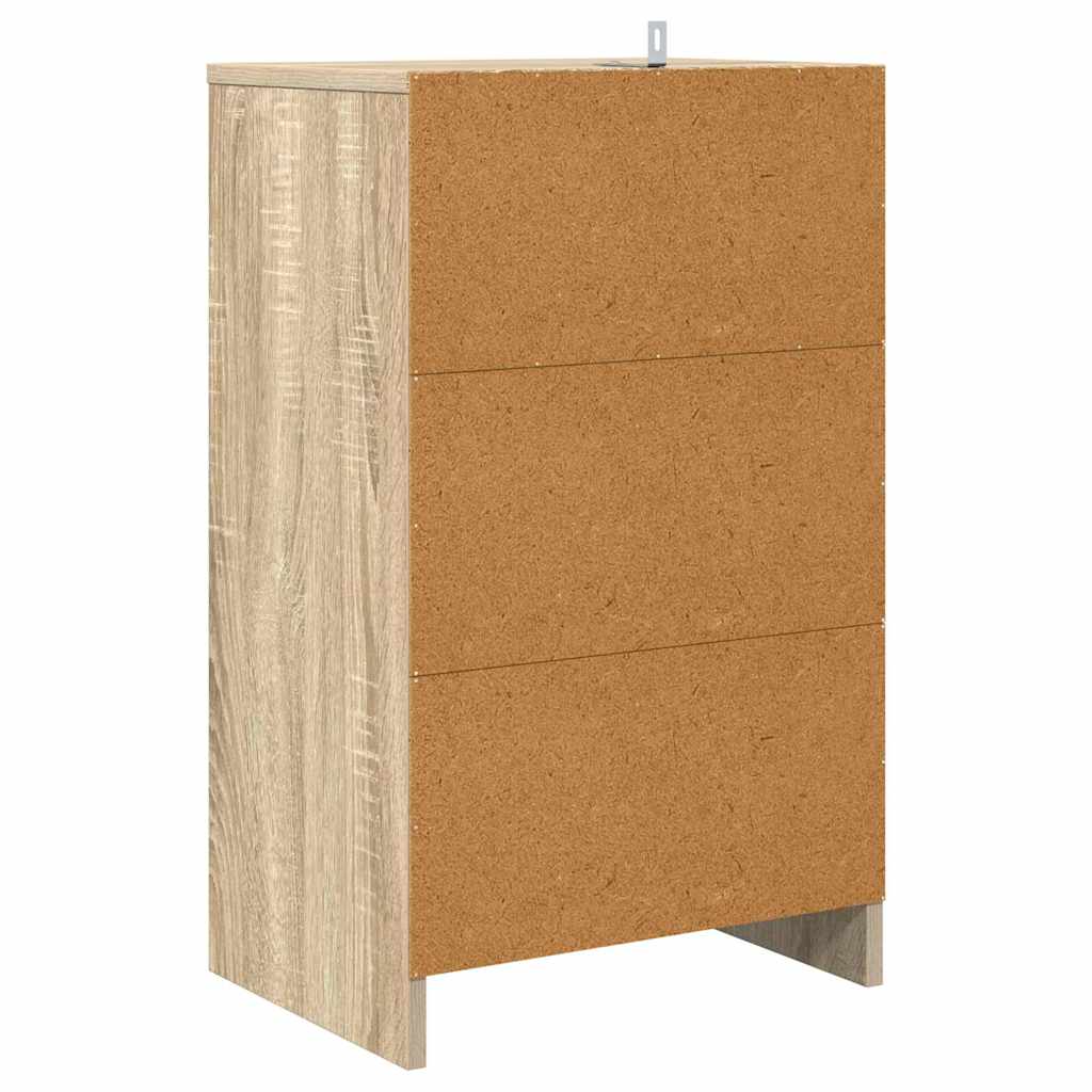 Bedside Table Sonoma Oak 40 x 30 x 467 cm Engineered Wood