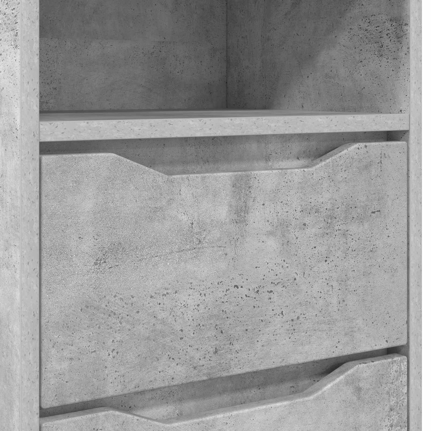 Bedside Table Concrete Grey 40 x 30 x 467 cm Engineered Wood