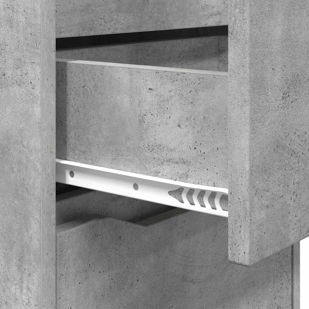 Bedside Tables with Drawer 2 pcs Concrete Grey 40 x 30 x 467 cm
