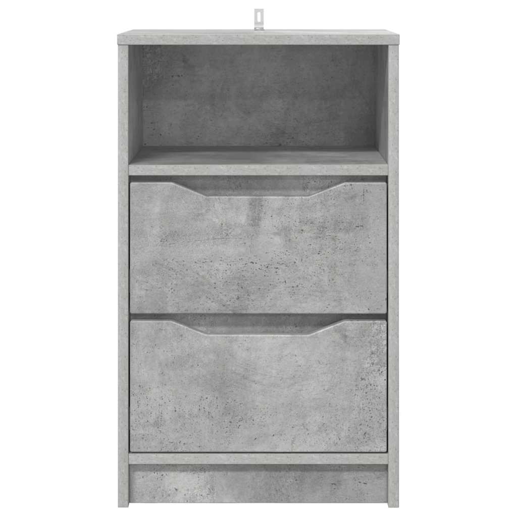 Bedside Tables with Drawer 2 pcs Concrete Grey 40 x 30 x 467 cm