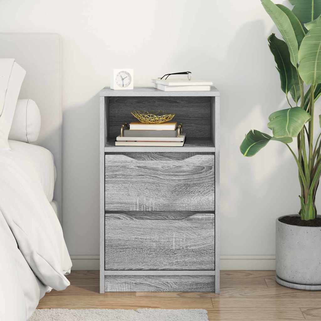 Bedside Table Grey Sonoma 40 x 30 x 467 cm Engineered Wood