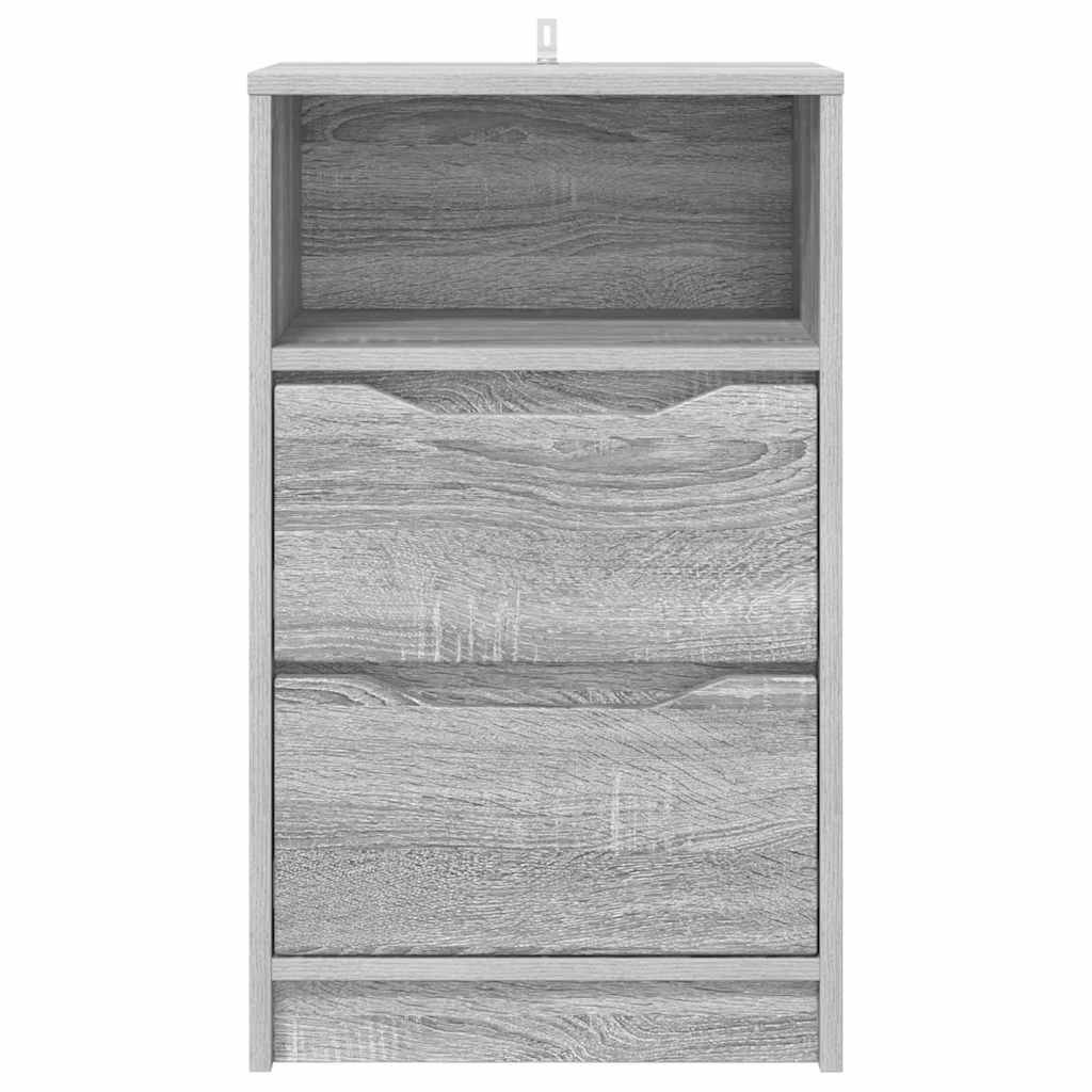 Bedside Table Grey Sonoma 40 x 30 x 467 cm Engineered Wood