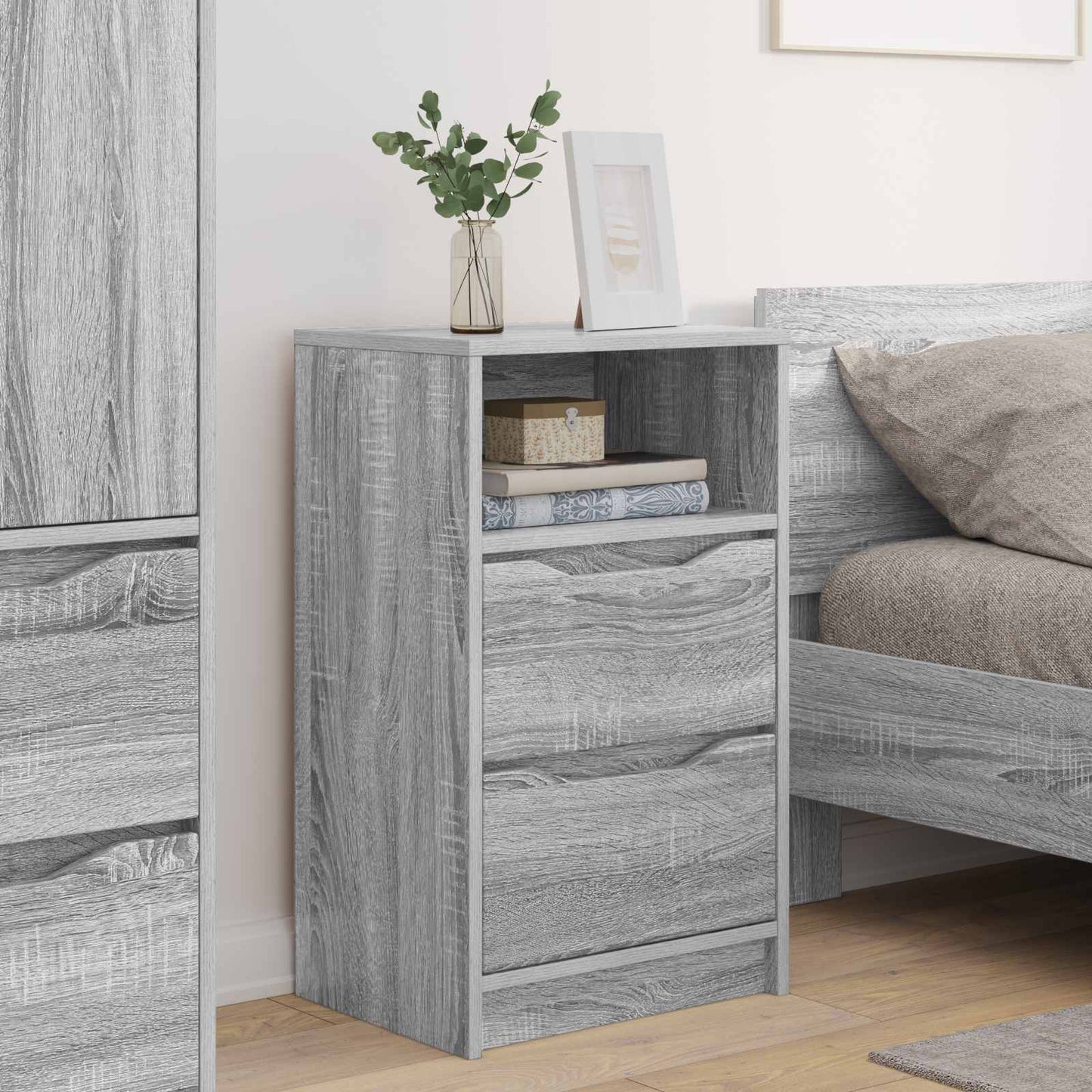 Bedside Tables 2 pcs Grey Sonoma 40 x 30 x 467 cm