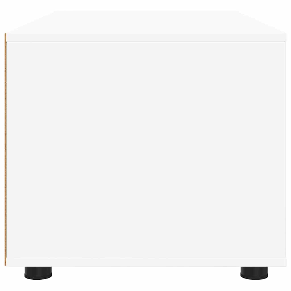 TV Cabinet with Drawer White 100 x 48 x 43 cm Engineered Wood