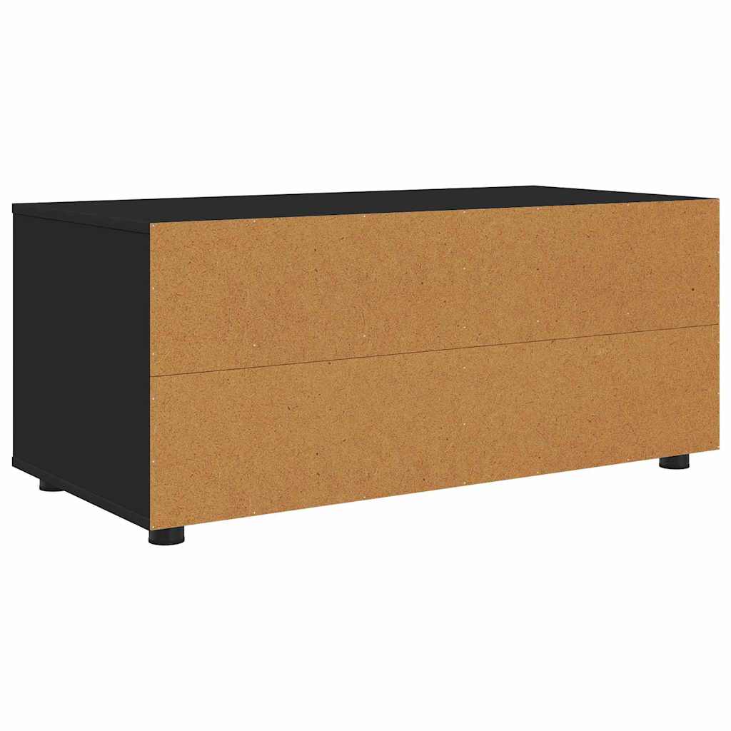 TV Cabinet with Drawer Black 100 x 48 x 43 cm Engineered Wood