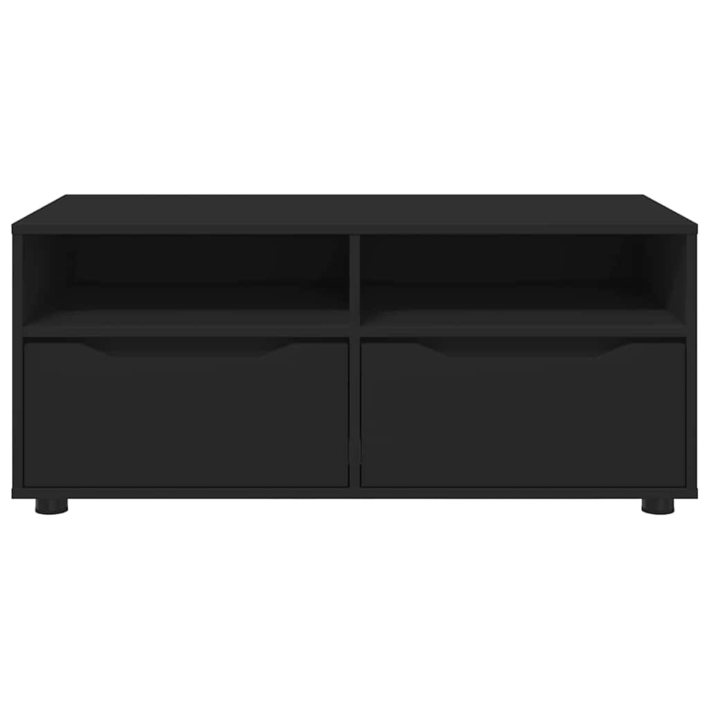 TV Cabinet with Drawer Black 100 x 48 x 43 cm Engineered Wood