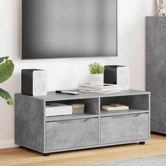 TV Cabinet 100 x 48 x 43 cm Concrete Grey Engineered Wood