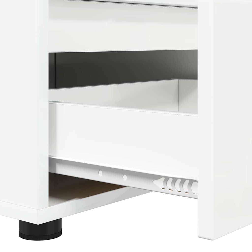 TV Cabinet High Gloss White 100 x 48 x 43 cm Engineered Wood