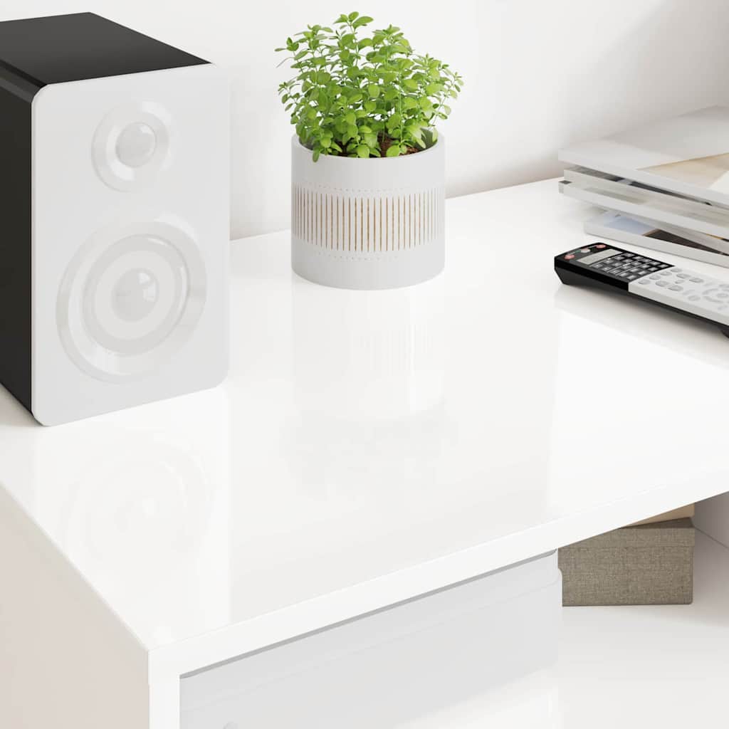TV Cabinet High Gloss White 100 x 48 x 43 cm Engineered Wood
