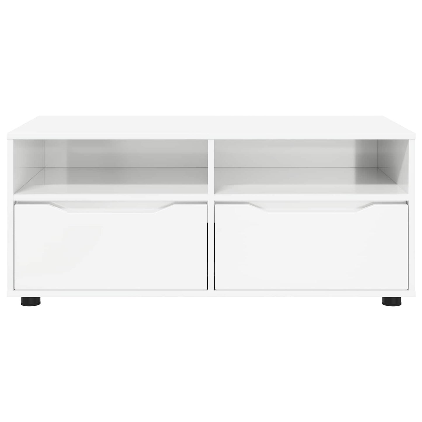 TV Cabinet High Gloss White 100 x 48 x 43 cm Engineered Wood