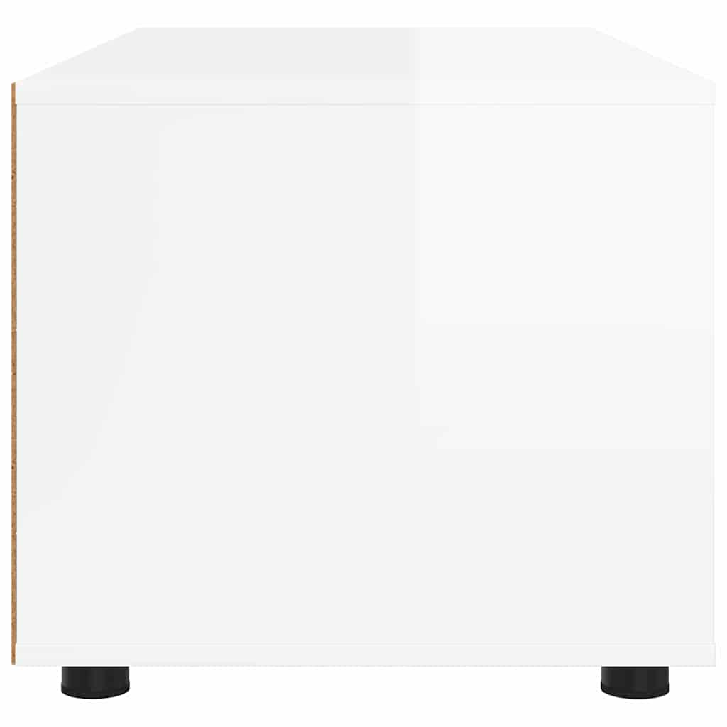 TV Cabinet High Gloss White 100 x 48 x 43 cm Engineered Wood
