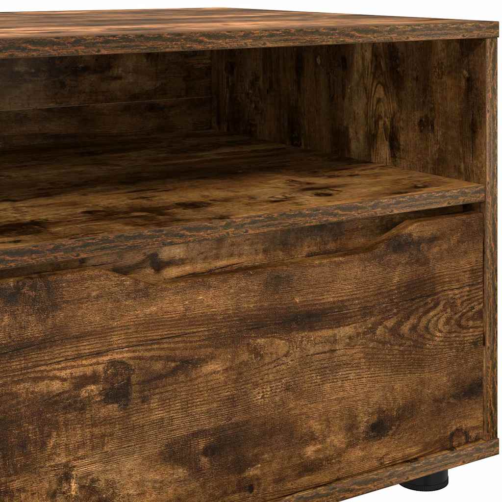 TV Cabinet Smoked Oak 100 x 48 x 43 cm Engineered Wood