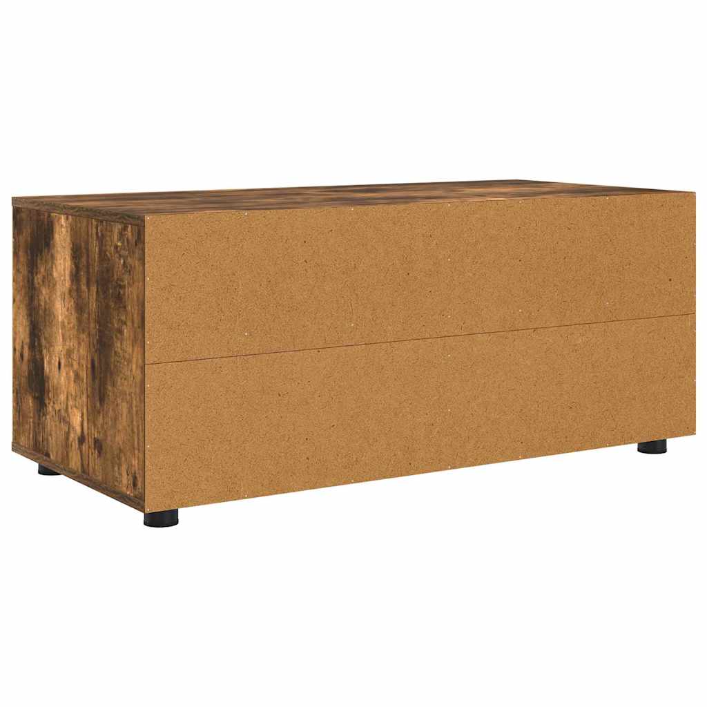 TV Cabinet Smoked Oak 100 x 48 x 43 cm Engineered Wood