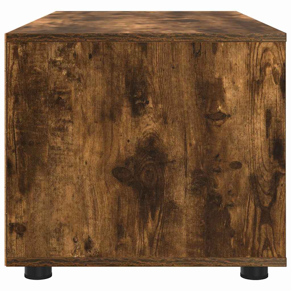 TV Cabinet Smoked Oak 100 x 48 x 43 cm Engineered Wood