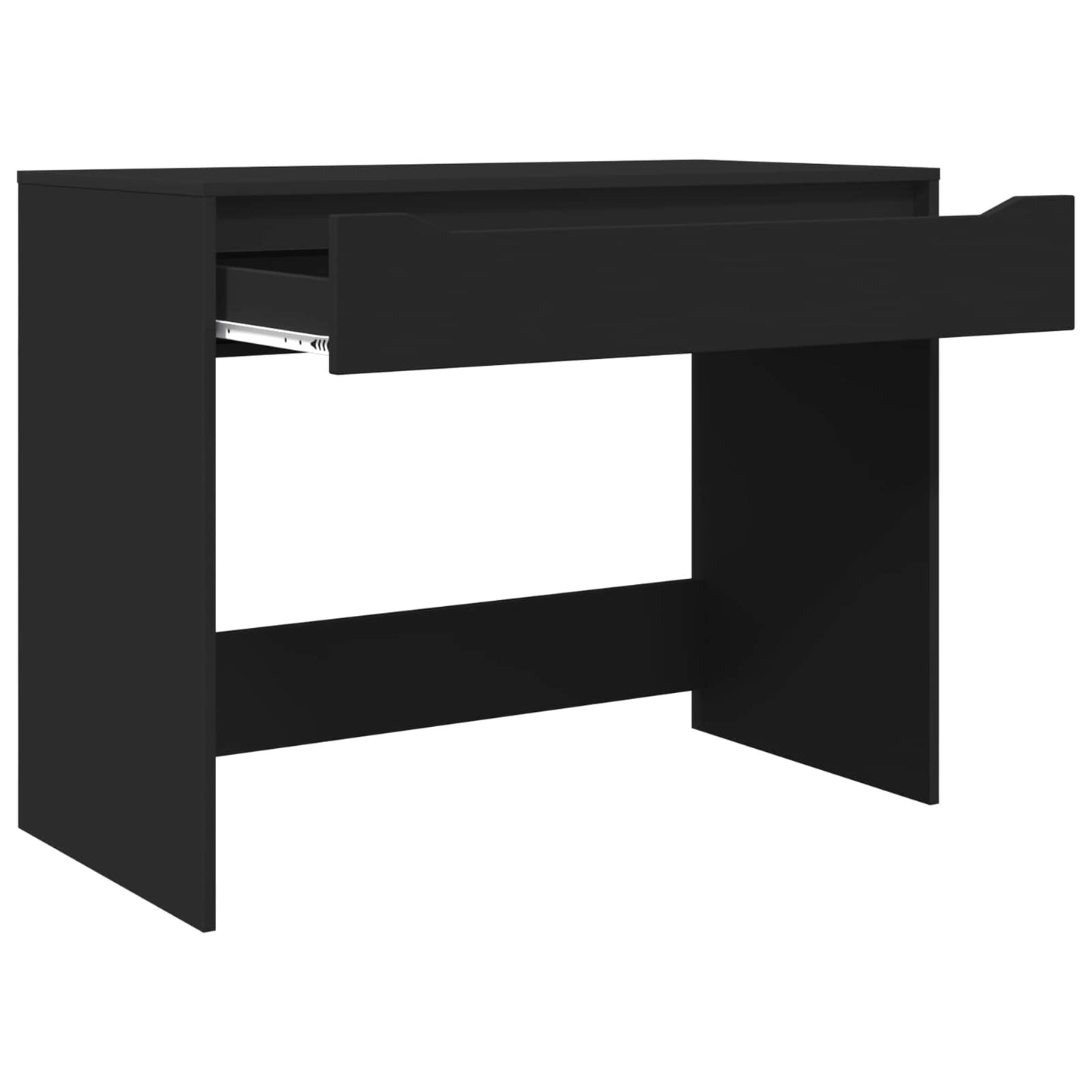 Desk with Drawer Black 100 x 50 x 78 cm Engineered Wood